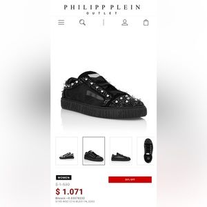 PHILIPP PLEIN
LO-TOP SNEAKERS CRYSTAL